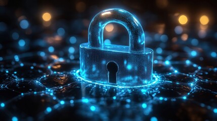 Aufkleber - Digital Padlock Representing Cyber Security Data Protection