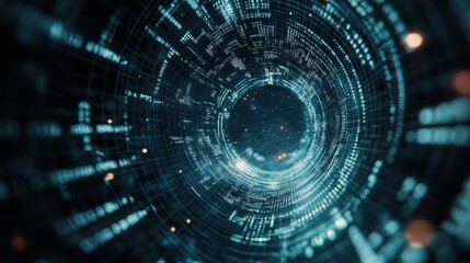 Poster - Digital Data Tunnel Through Space A Cyber Wormhole
