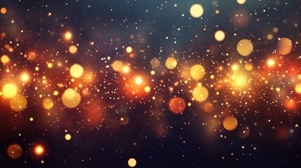 Poster - A beautiful display of sparkling Christmas lights twinkling during festive winter nights in a cozy neighborhood