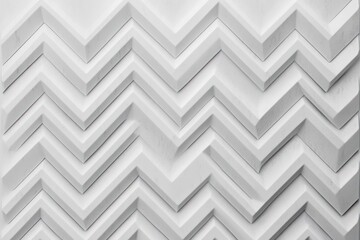 Poster - Abstract White Zigzag Pattern Geometric Design