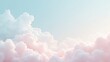© Trust Fish - Soft pastel cloud pattern against a serene blue sky with plenty of space for text incorporation
