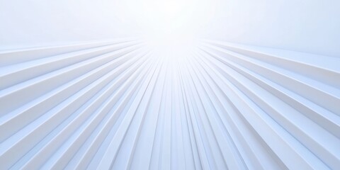 Fototapete - Abstract White Lines Converging Towards Light