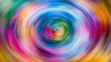 Leinwandbilder - Abstract Colorful Swirling Circular Design