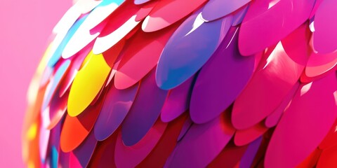 Leinwandbilder - Vivid Colorful Abstract Sphere Shaped Design