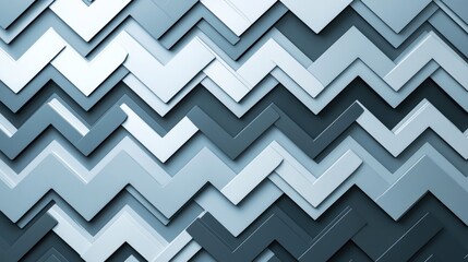 Wall Mural - Abstract Zigzag Pattern in Shades of Blue