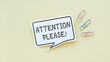 © Pawel - Exclamation mark with text Attention Please on yellow background