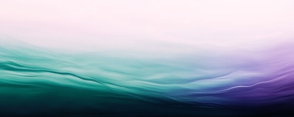Aufkleber - Abstract gradient of teal and purple waves