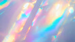 © Prasanth - Dreamy holographic rainbow light refraction texture overlay with abstract soft bokeh effect on a white wall. Organic prismatic glow and natural shadows. Background with copy space