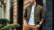 © Yeivaz - Stylish Man in a Bomber Jacket - Urban Street Style