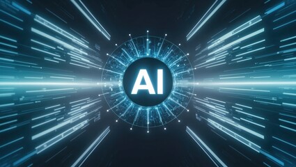 Wall Mural - wallpaper ai business waves and energy