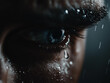 © Jakub - Close-up of tears on a cheek with light reflections