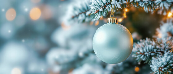 Wall Mural - Beautiful holiday decoration with lots of copy space