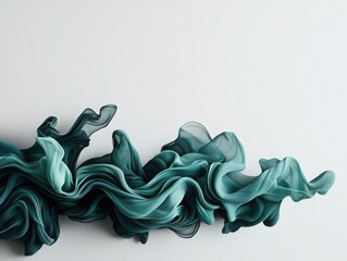 elegant abstract representation of transpiration in soft blue fabric home decor inspiration textural