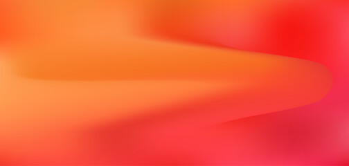 Wall Mural - Abstract bright wavy orange and red vector fluid mesh gradient dynamic shapes background. Vibrant shine warm colors liquid digital watercolor for fire flame concept, passion design, banner