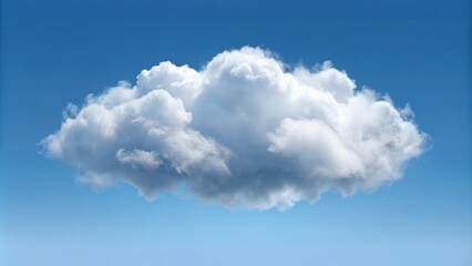Wall Mural - isolated soft cloud in rendering, cloud, fluffy, sky, isolated, white, soft,rendering, realistic, we