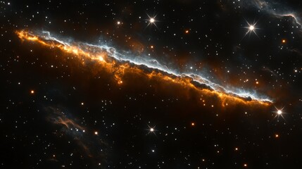 Wall Mural - colorful galaxy scene featuring radiant nebula clouds cosmic starlight and sparkling stars capturing