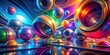 © lapeepon - Abstract futuristic shapes in vibrant colors, digitally rendered, abstract, futuristic, shapes,digital, render