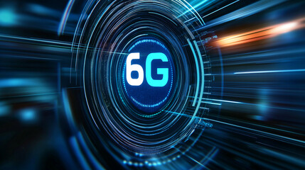 Aufkleber - 6g wireless cellular network technology connecting the world with high-speed data transfer
