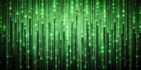 abstract green matrix background with digital code, green, matrix, abstract, background, digital, co
