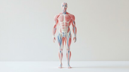 Wall Mural - Human anatomy model. AI.