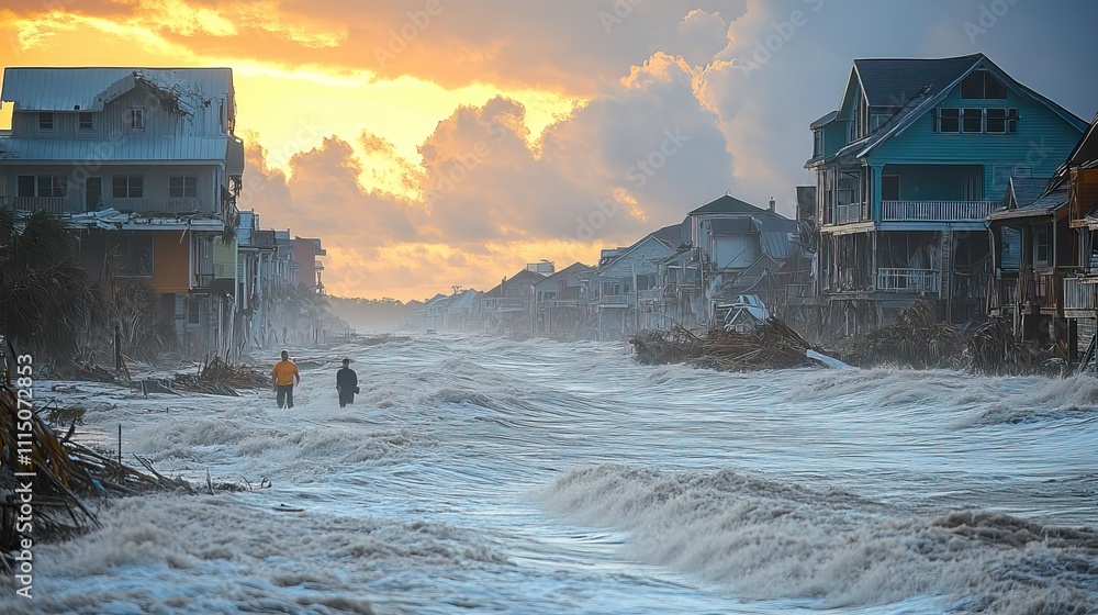 More frequent and severe storms caused by climate change batter coastal ...