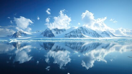 The slow melting of icebergs in the polar seas highlights the ongoing impact of rising global temperatures on Earth's climate