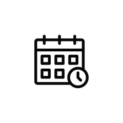 Wall Mural - calendar icon set vector illustration