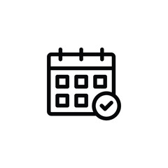 Wall Mural - calendar icon set vector illustration