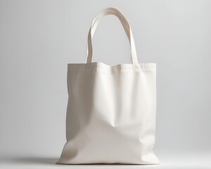 Mockup of tote bags in various shapes and handle lengths. Realistic 3D