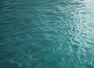 Wall Mural - softly glowing aqua color with ripples on surface, gentle, soft