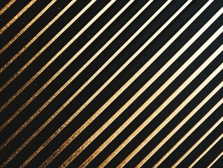 Wall Mural - Black and Gold Striped Wall