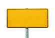 © Toast Img - yellow sign, city sign, mockup, blank sign, isolated background, street signage, empty board, white background, customization, urban design