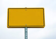 © Toast Img - yellow sign, city sign, mockup, blank sign, isolated background, street signage, empty board, white background, customization, urban design