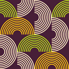 Wall Mural - abstract geometric vector color seamless pattern. color geometric shapes seamless background. stripe