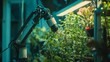 © Pichapob - Robotic Arm Planting Seeds in Vertical Garden Setup for Agriculture