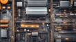© Boonnam Burart - Aerial View of Industrial Complex with Machinery and Storage Areas