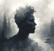 © BetiBup33 - Illustration of human face in dramatic smoke.