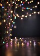 © Prasert - Colorful fairy lights with soft focus on dark background, pastel hues, warm glow, whimsical atmosphere