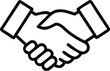 © Asraful - handshake icon, business agreement, friendly handshake, partnership deal