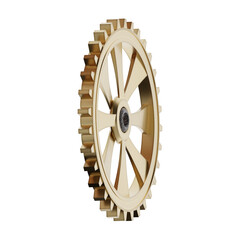 Wall Mural - cog wheel isolated