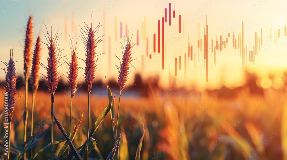 Trading Crops Corn Fields and Global Trade Chart: Agriculture's Impact on the World ...