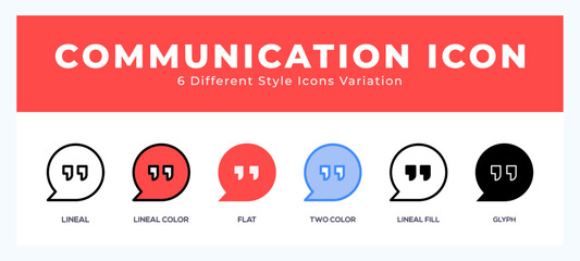 Wall Mural - communication pack of icons. vector illustration.