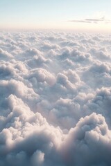 Poster - Airplane view of clouds