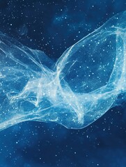 Wall Mural - Blue background with stars
