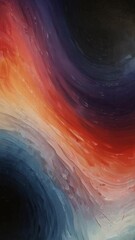 Wall Mural - Blue, red and orange gradient animation smooth motion on abstract background. Abstract paint fluid vertical animation background. abstract background with clouds