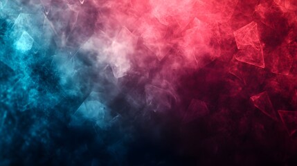 Canvas Print - Abstract Blue And Red Smoke Background Image