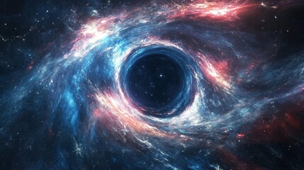 Wall Mural - Black Hole in Space