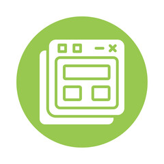 Wall Mural - website drawing vector glyph icon. eps file 10