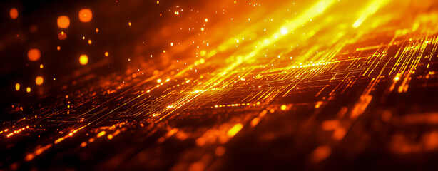 Abstract technology background with network connection, data transfer, and digital information concept.