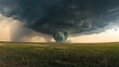 © Sakdecha - Dramatic tornado forming over plains